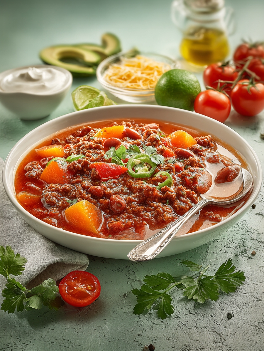 Мексиканский Чили-кон карне из говядины с томатами и красной фасолью готовое блюдо Это Норма