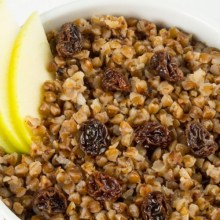 Завтрак Каша гречневая с яблоком и изюмом базовое меню диета елены малышевой