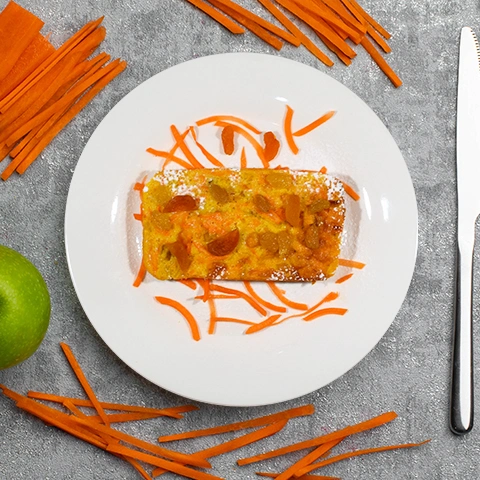 Готовое блюдо Морковная запеканка с творогом для правильного питания это норма